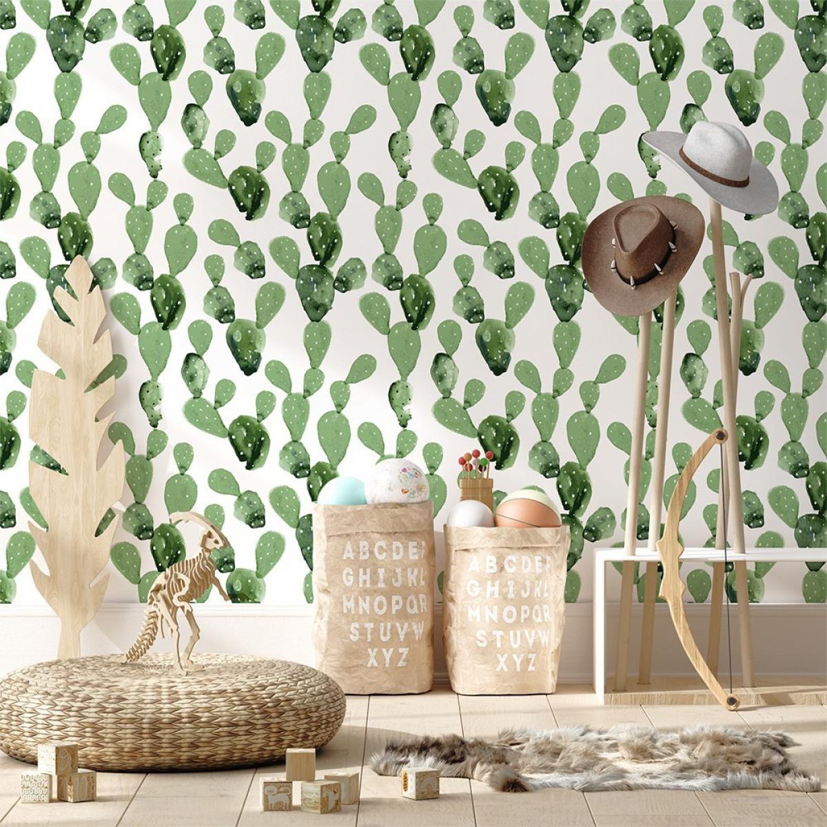 Rollo de dos paneles autoadhesivos canvas CACTUS