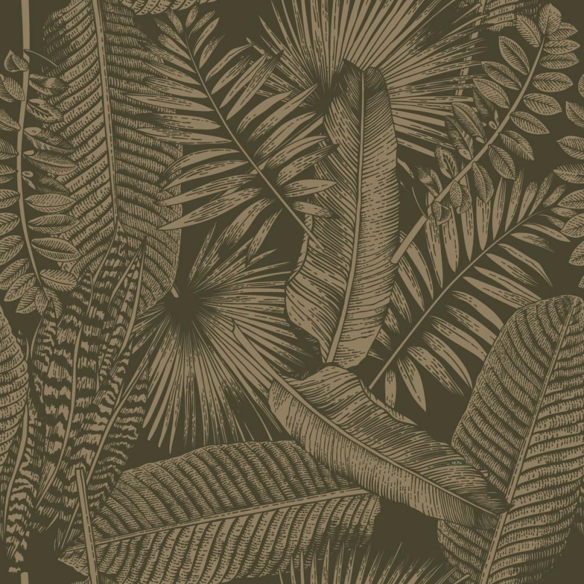 Rollo de papel pintado salón de dos paneles autoadhesivos canvas EXOTIC