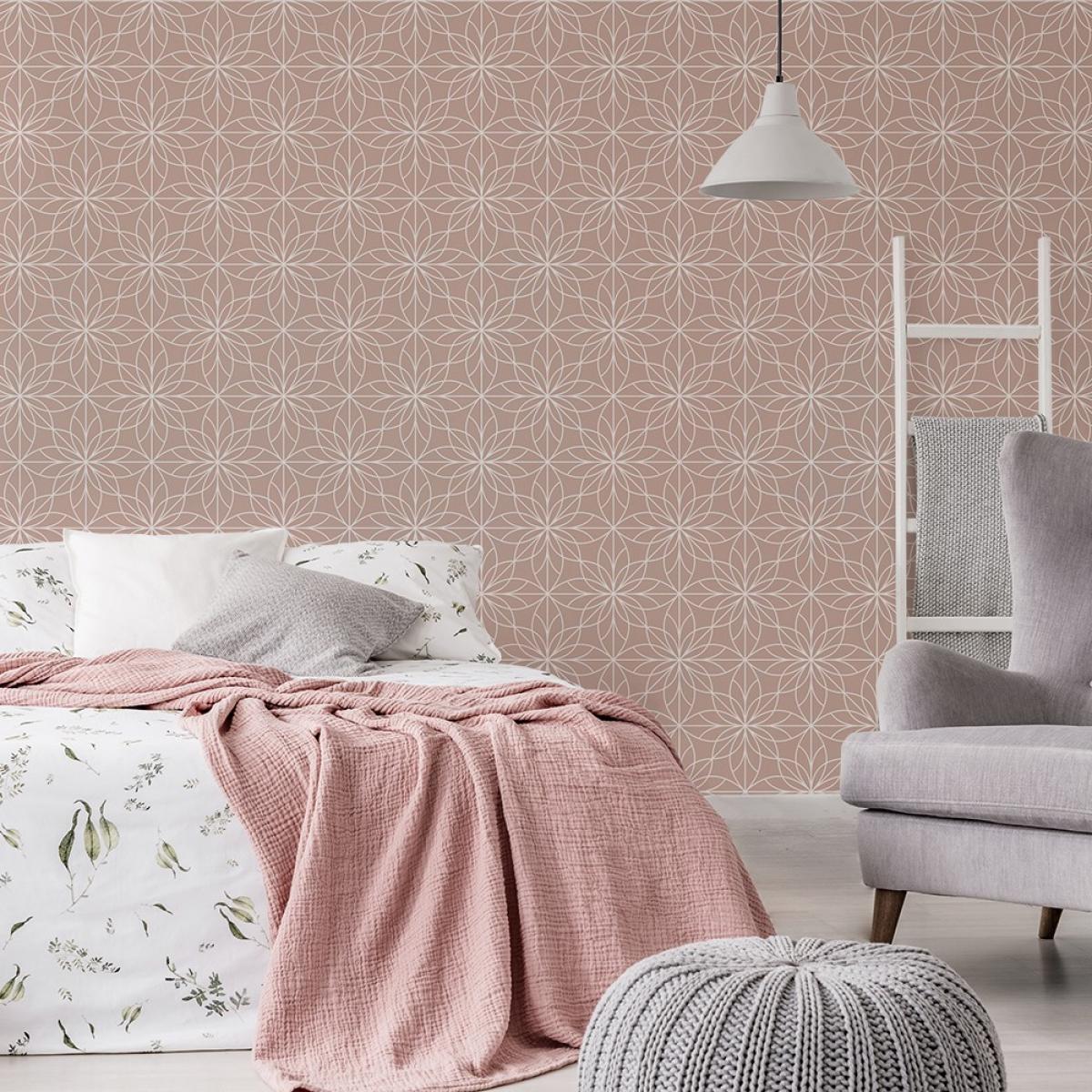 Rollo de dos paneles autoadhesivos canvas GEO STAR