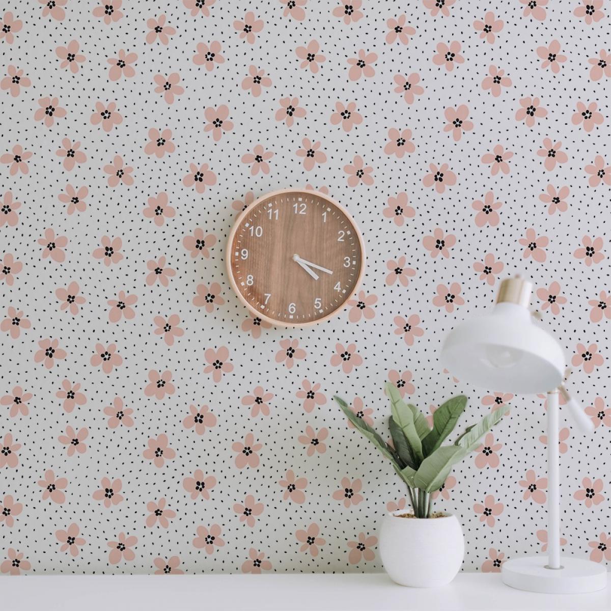 Rollo de dos paneles autoadhesivos canvas PINK