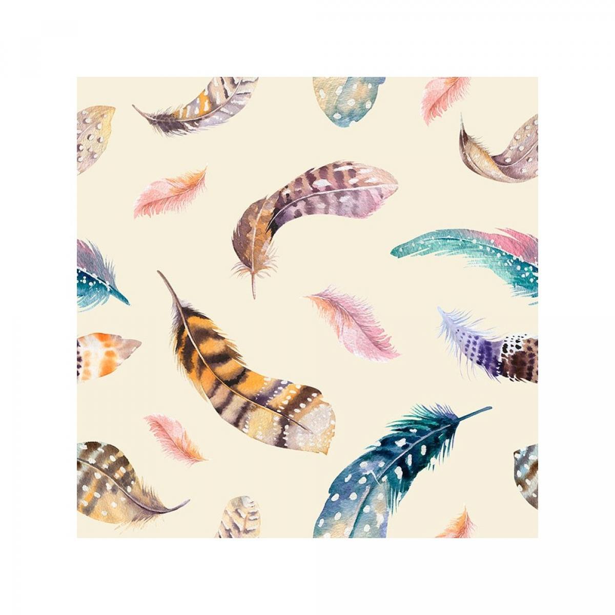 Rollo de dos paneles autoadhesivos canvas PLUMAS