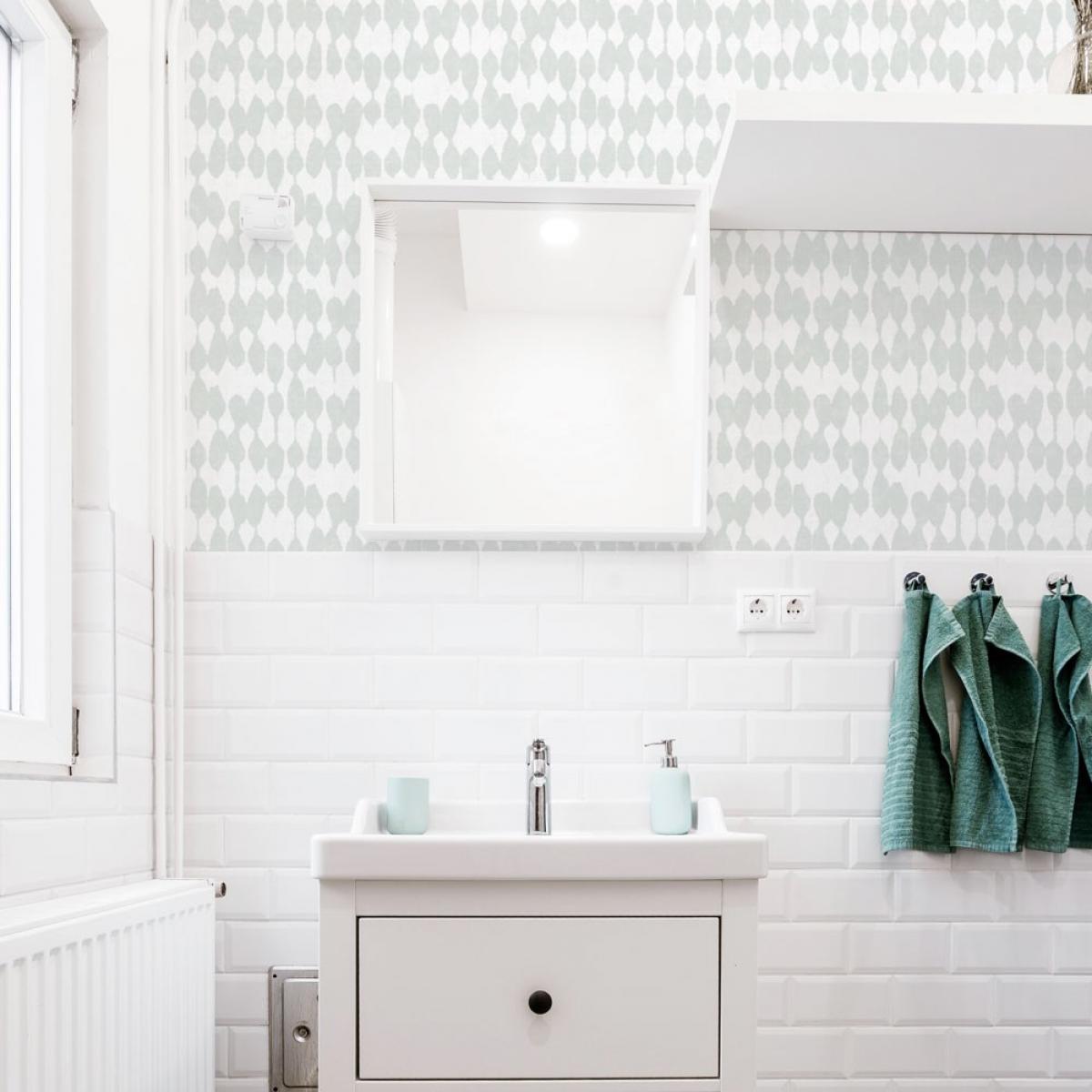 Rollo de dos paneles autoadhesivos canvas SHIBORI