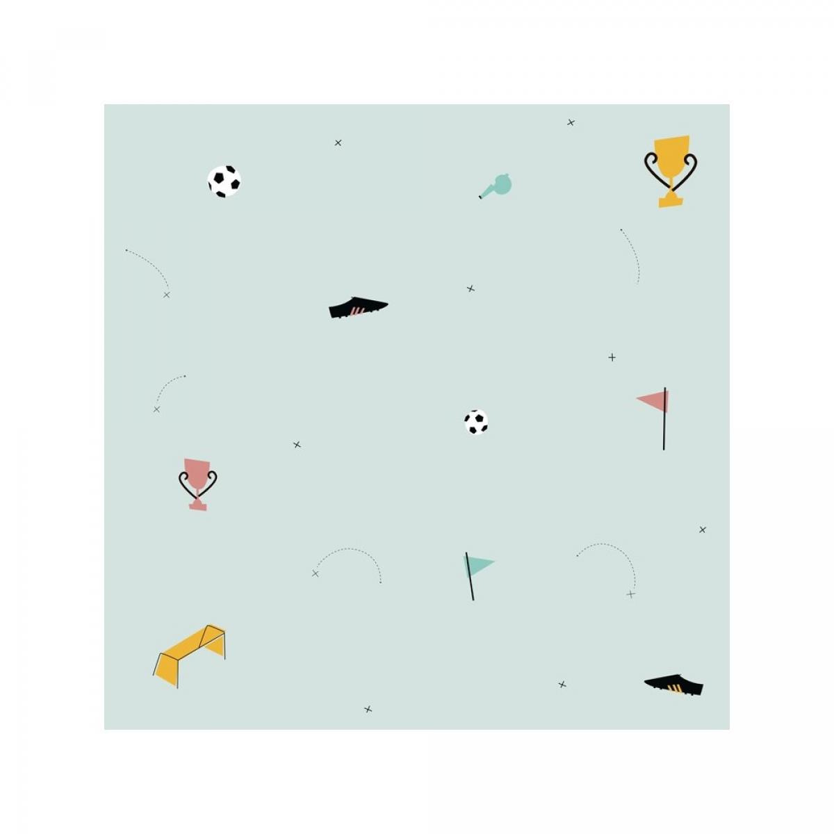 Rollo de dos paneles autoadhesivos canvas FUTBOL