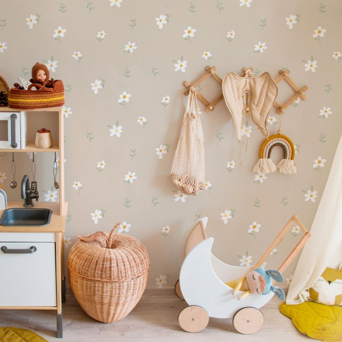 Rollo de dos paneles autoadhesivos texart DAISY