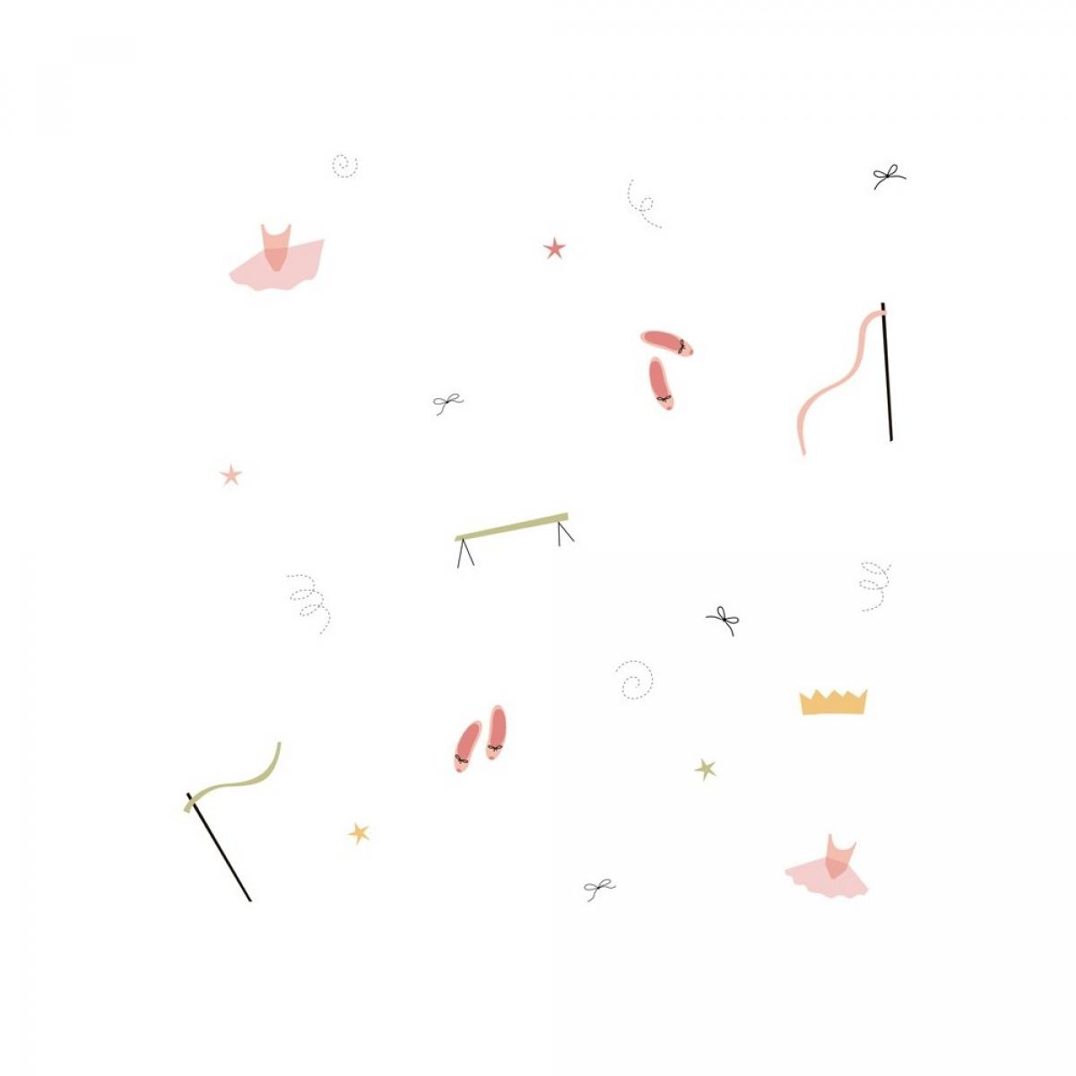 Rollo de dos paneles autoadhesivos texart BALLET