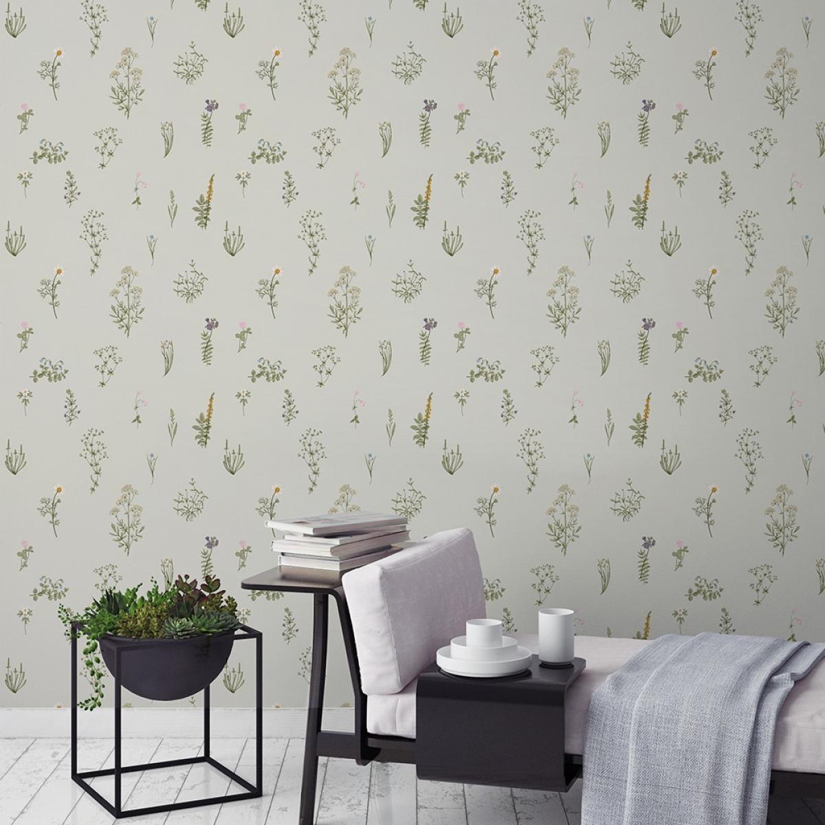 Rollo de dos paneles autoadhesivos texart FLORES SILVESTRES