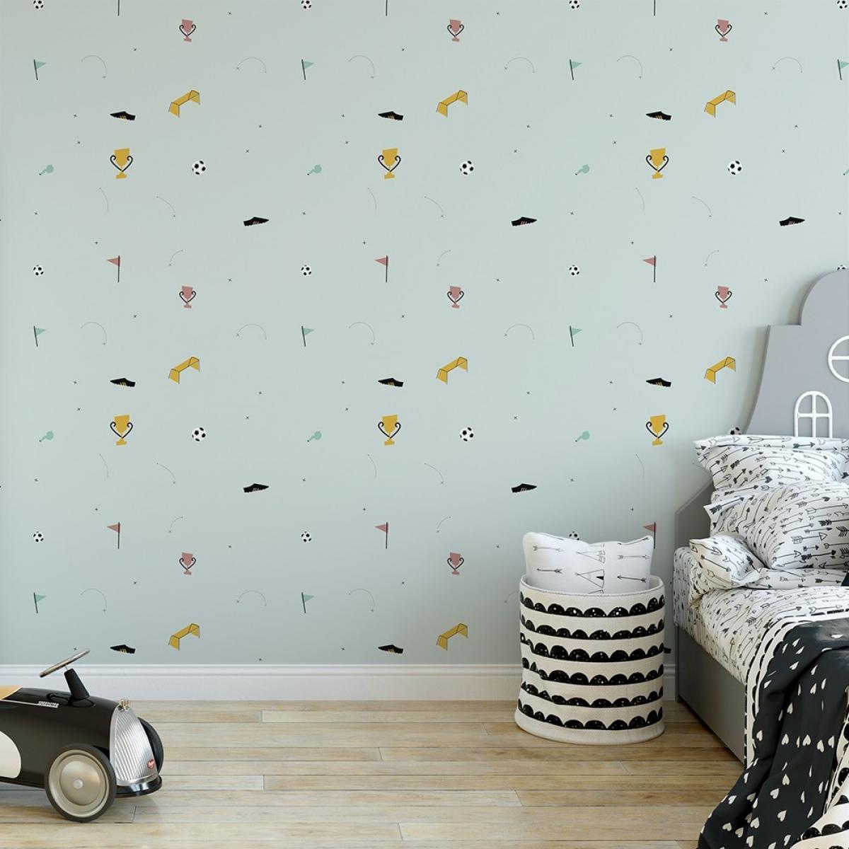 Rollo de dos paneles autoadhesivos texart FUTBOL