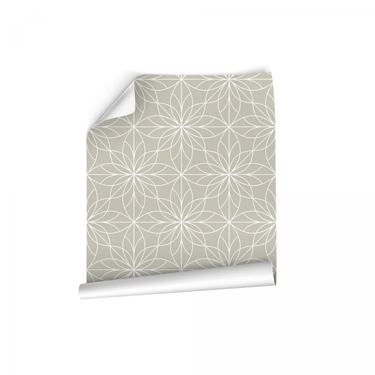 Rollo de dos paneles autoadhesivos texart GEO STAR GREEN SOFT