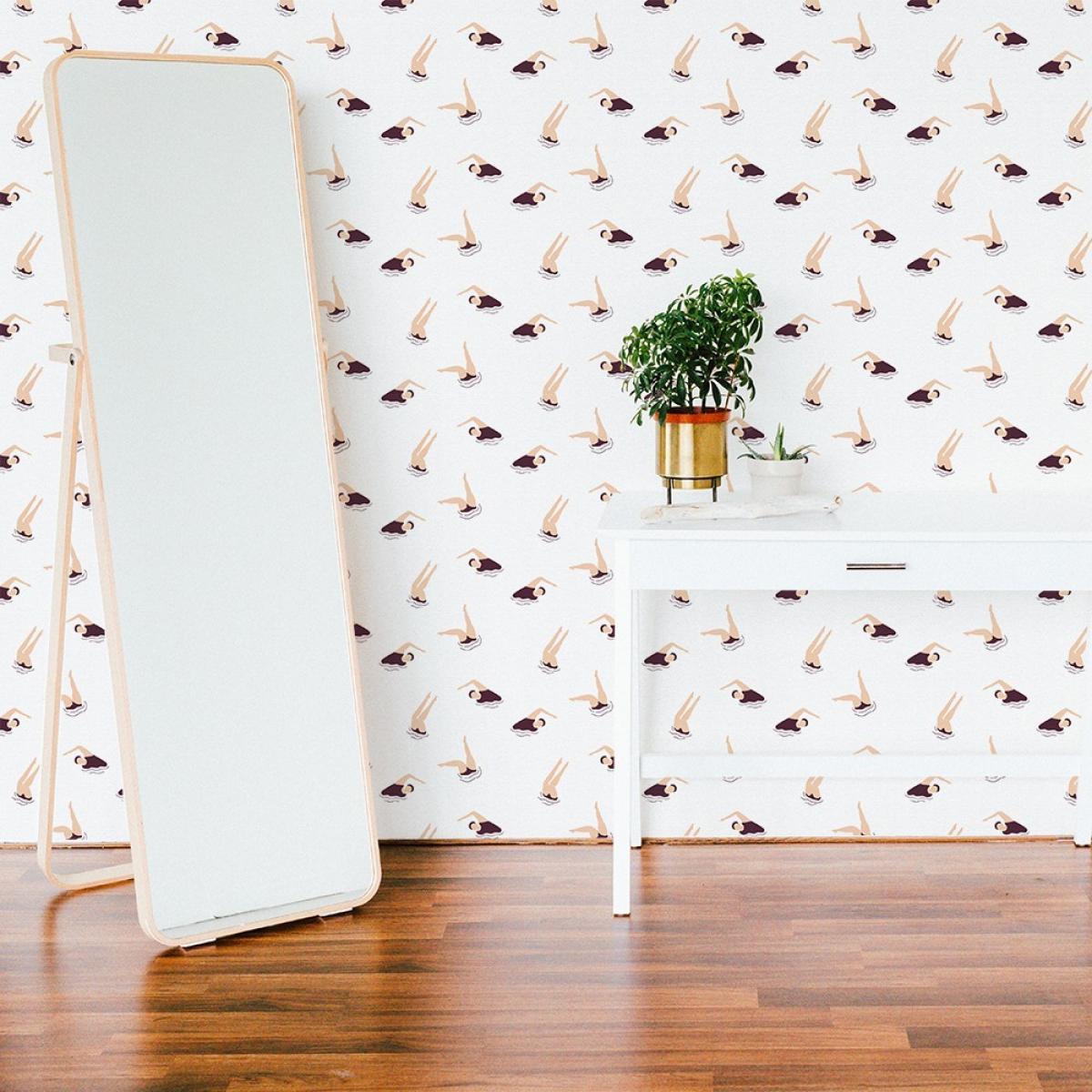 Rollo de dos paneles autoadhesivos texart NADADORAS