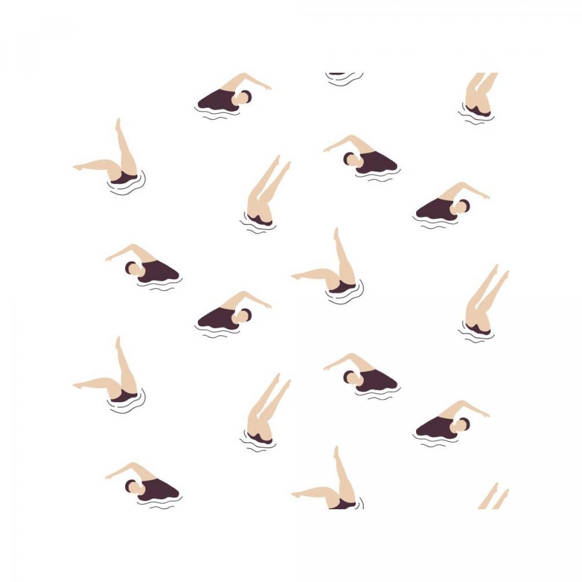 Rollo de dos paneles autoadhesivos texart NADADORAS