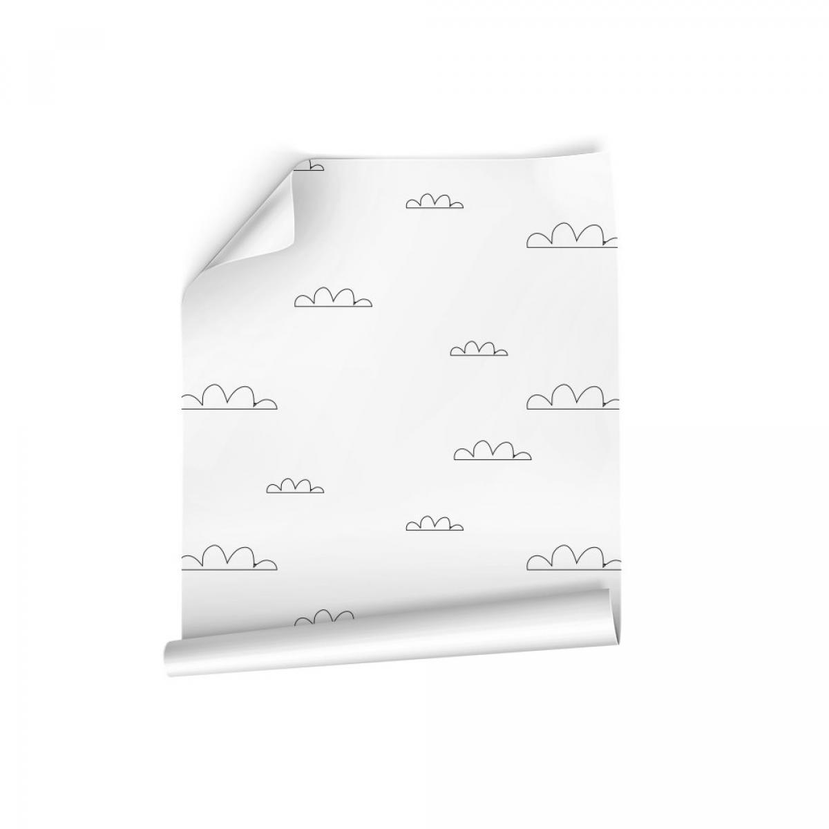 Rollo de dos paneles autoadhesivos texart NUBES