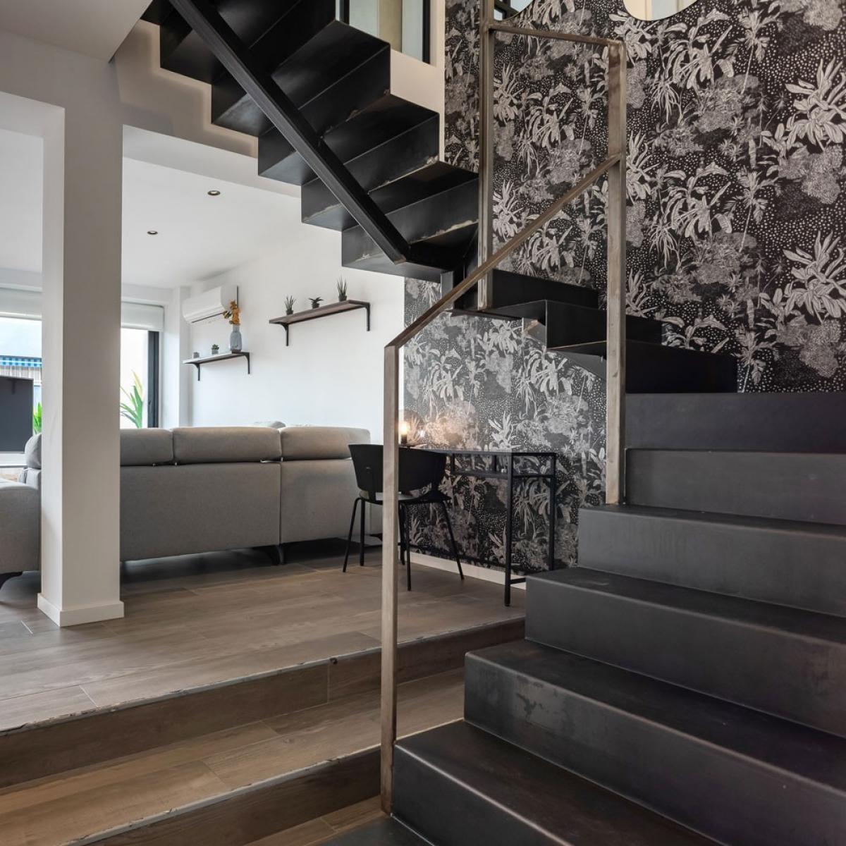 Rollo de dos paneles autoadhesivos texart DARK