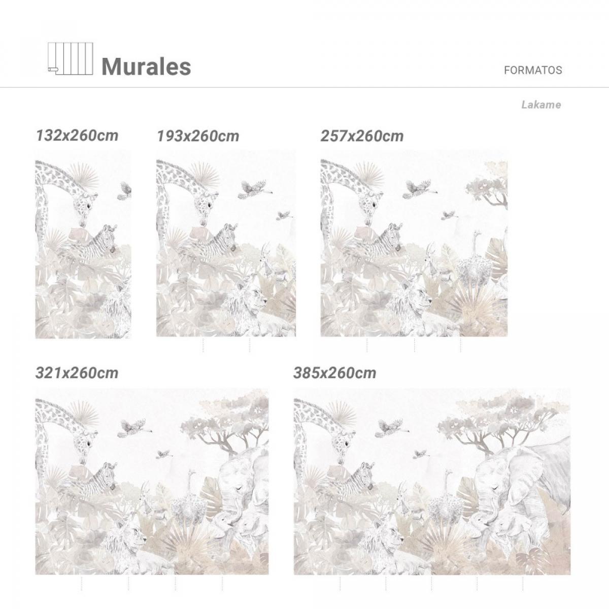 Mural autoadhesivo canvas LAKAME