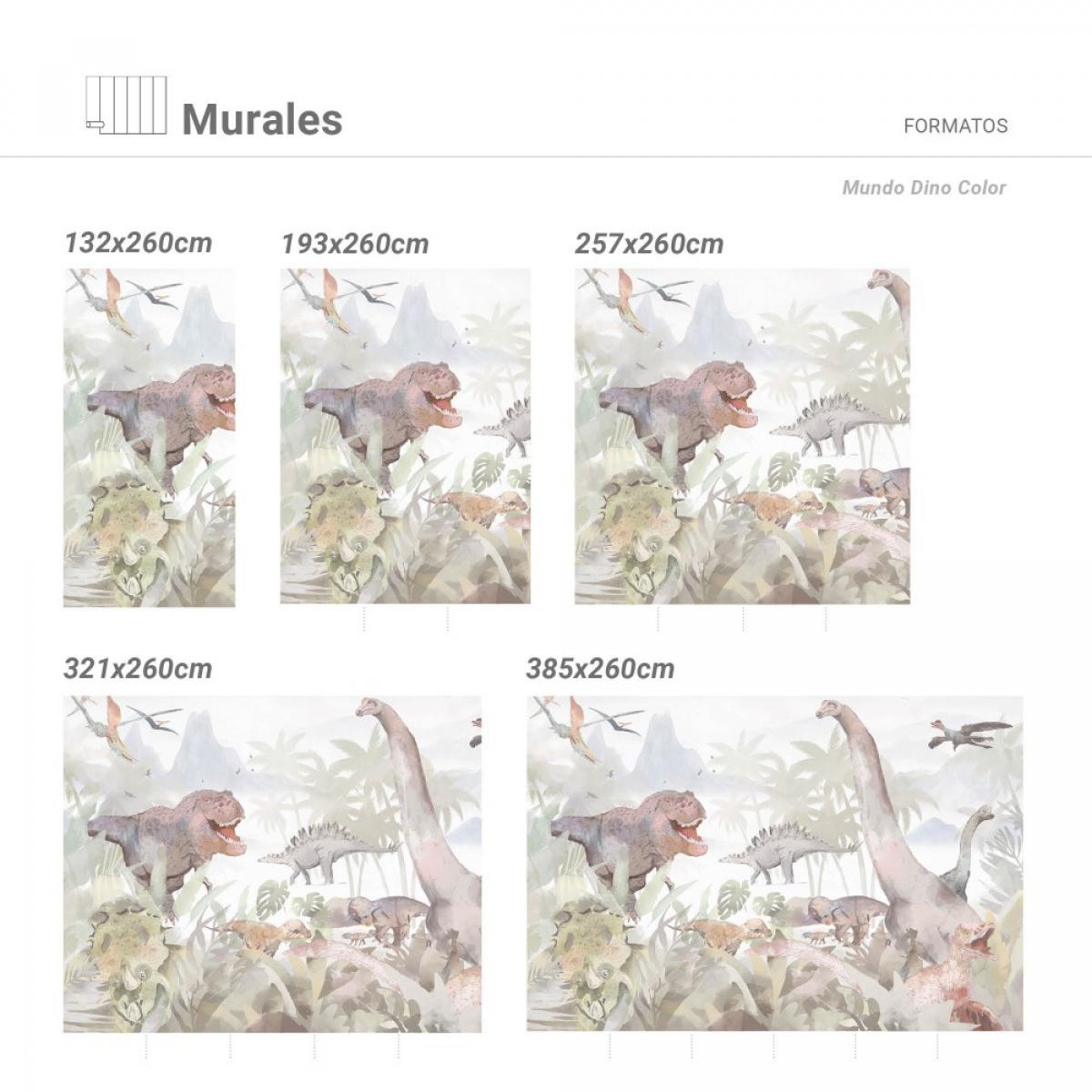 Mural autoadhesivo texart MUNDO DINO