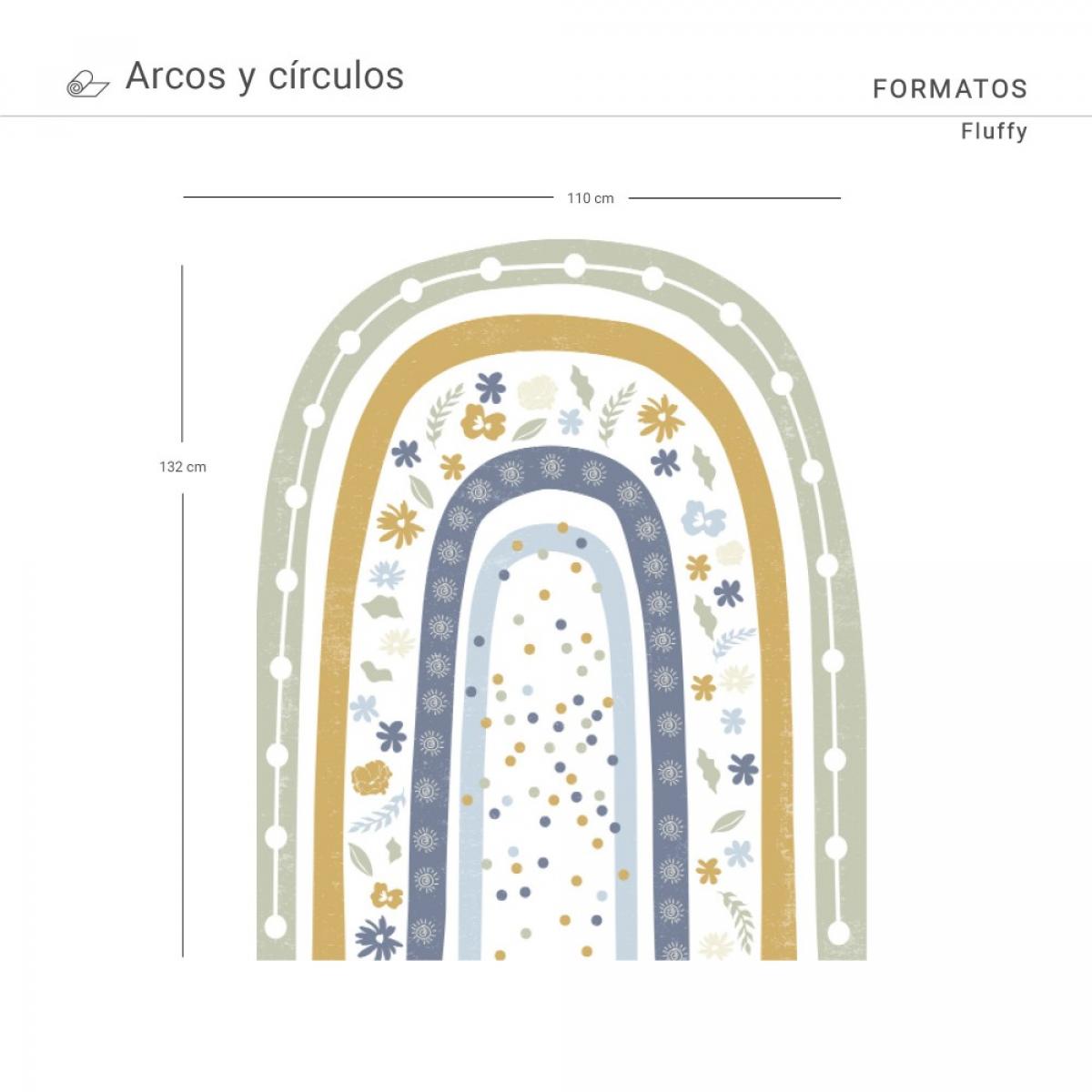 Arco pintado vinílico autoadhesivo FLUFFY