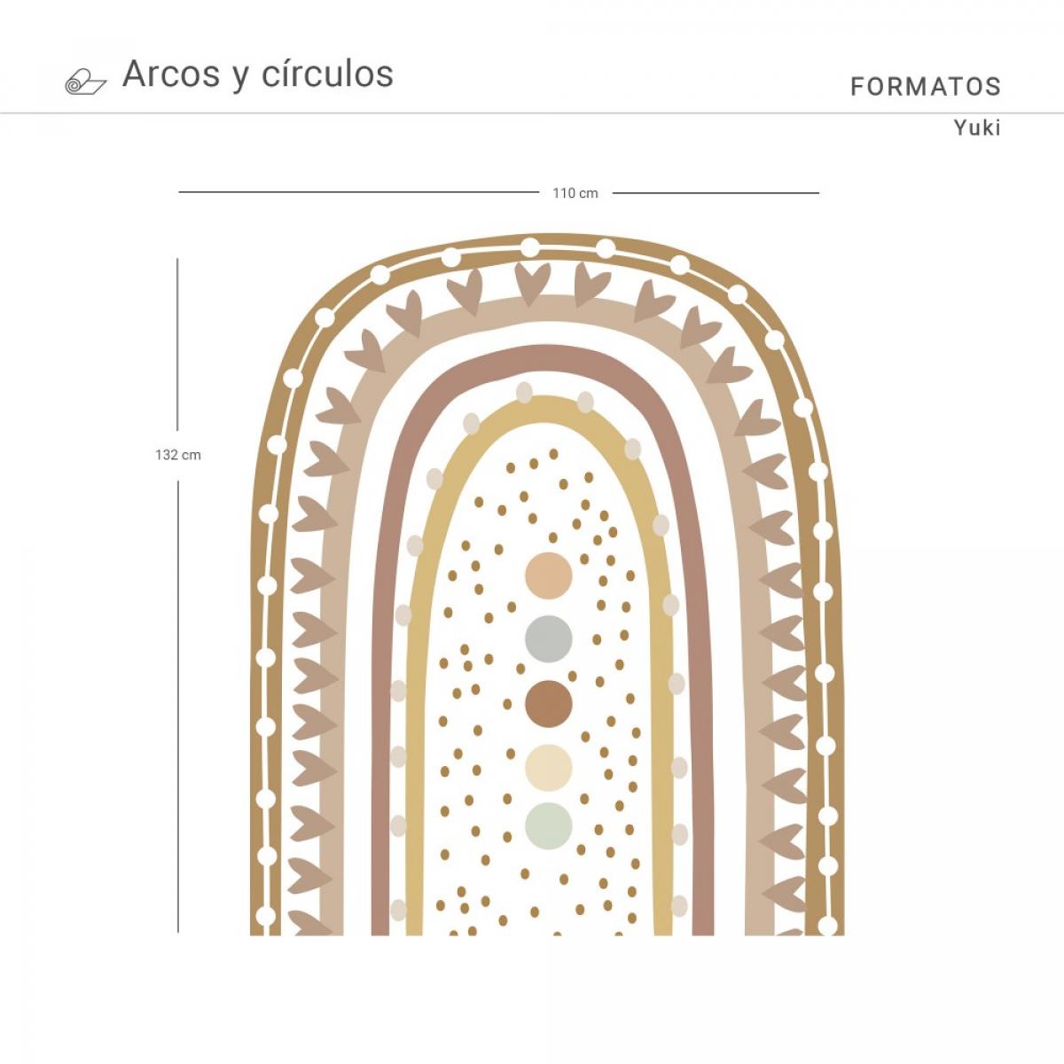 Arco pintado vinílico autoadhesivo YUKI