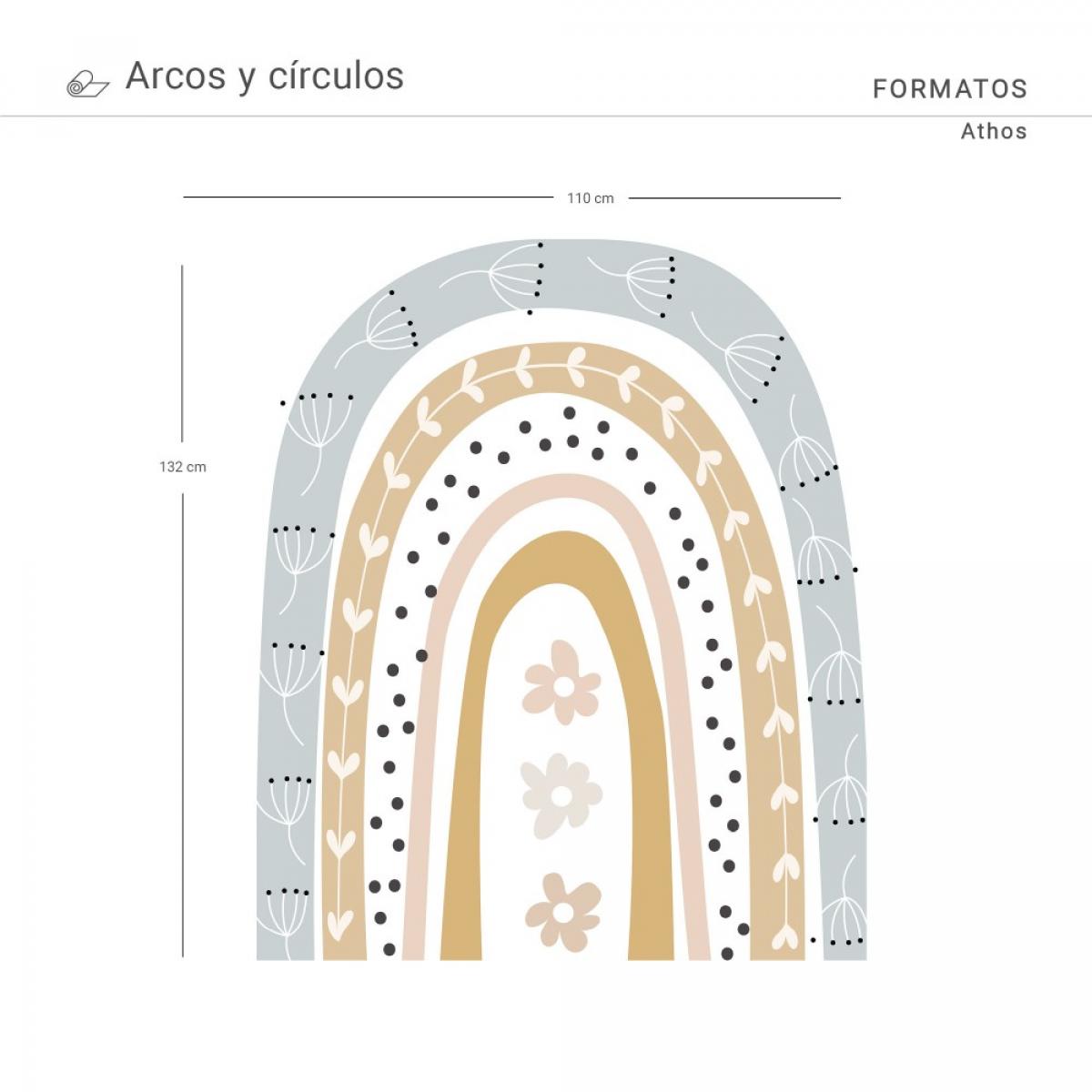 Arco pintado vinílico autoadhesivo ATHOS