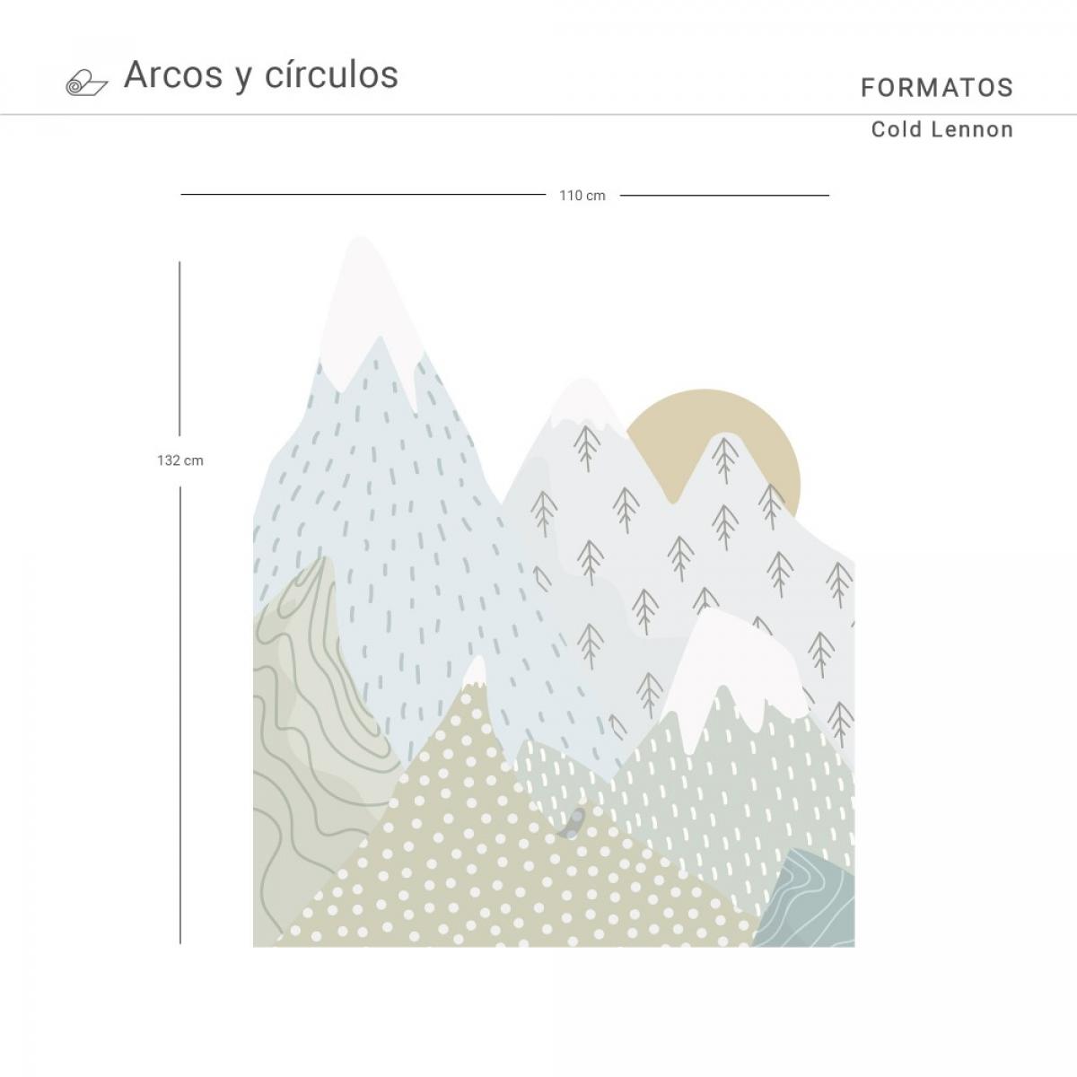 Arco pintado vinílico autoadhesivo COLD