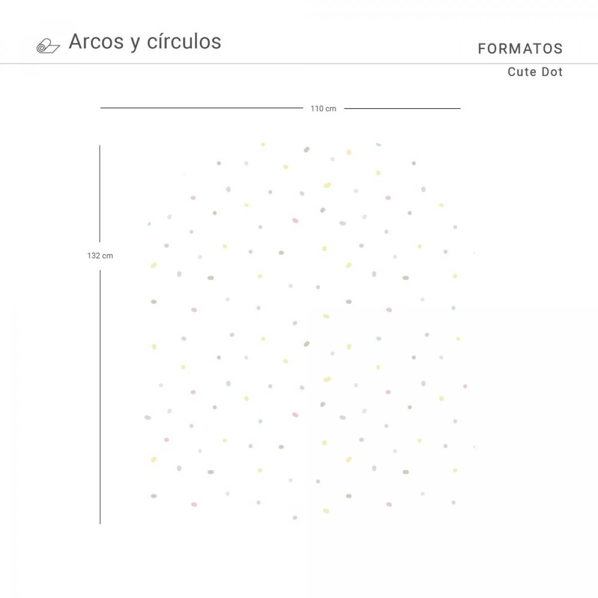 Arco pintado vinílico autoadhesivo CUTE