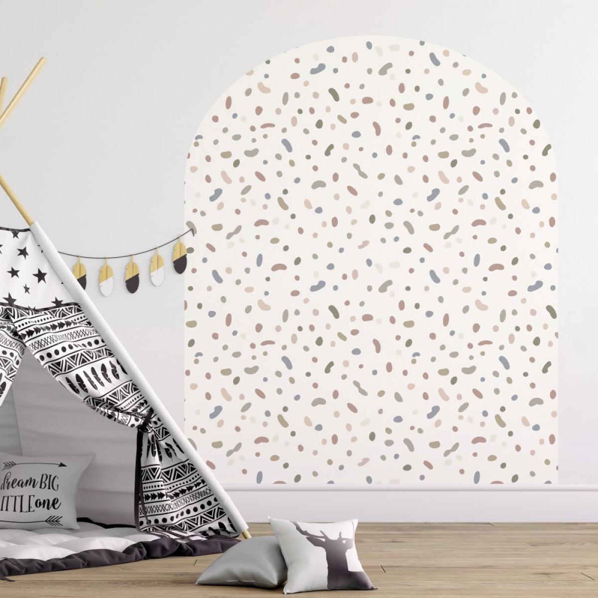 Arco pintado vinílico autoadhesivo DOTTY