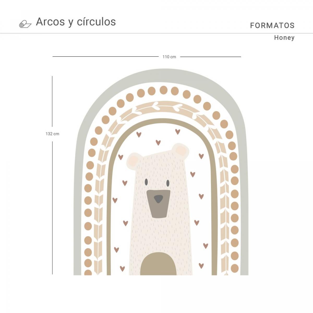 Arco pintado vinílico autoadhesivo HONEY
