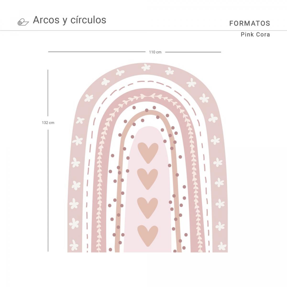 Arco pintado vinílico autoadhesivo PINK