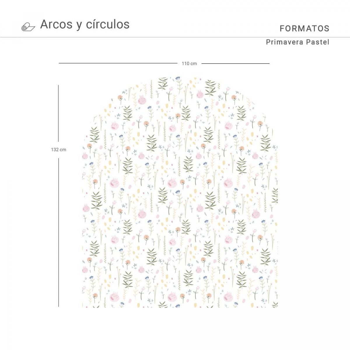 Arco pintado vinílico autoadhesivo PRIMAVERA