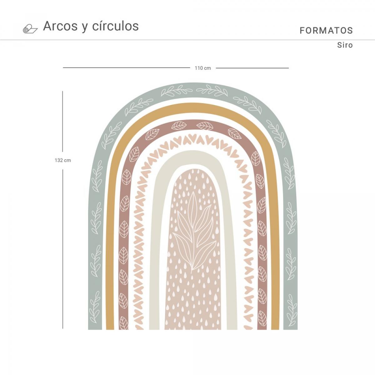 Arco pintado vinílico autoadhesivo SIRO