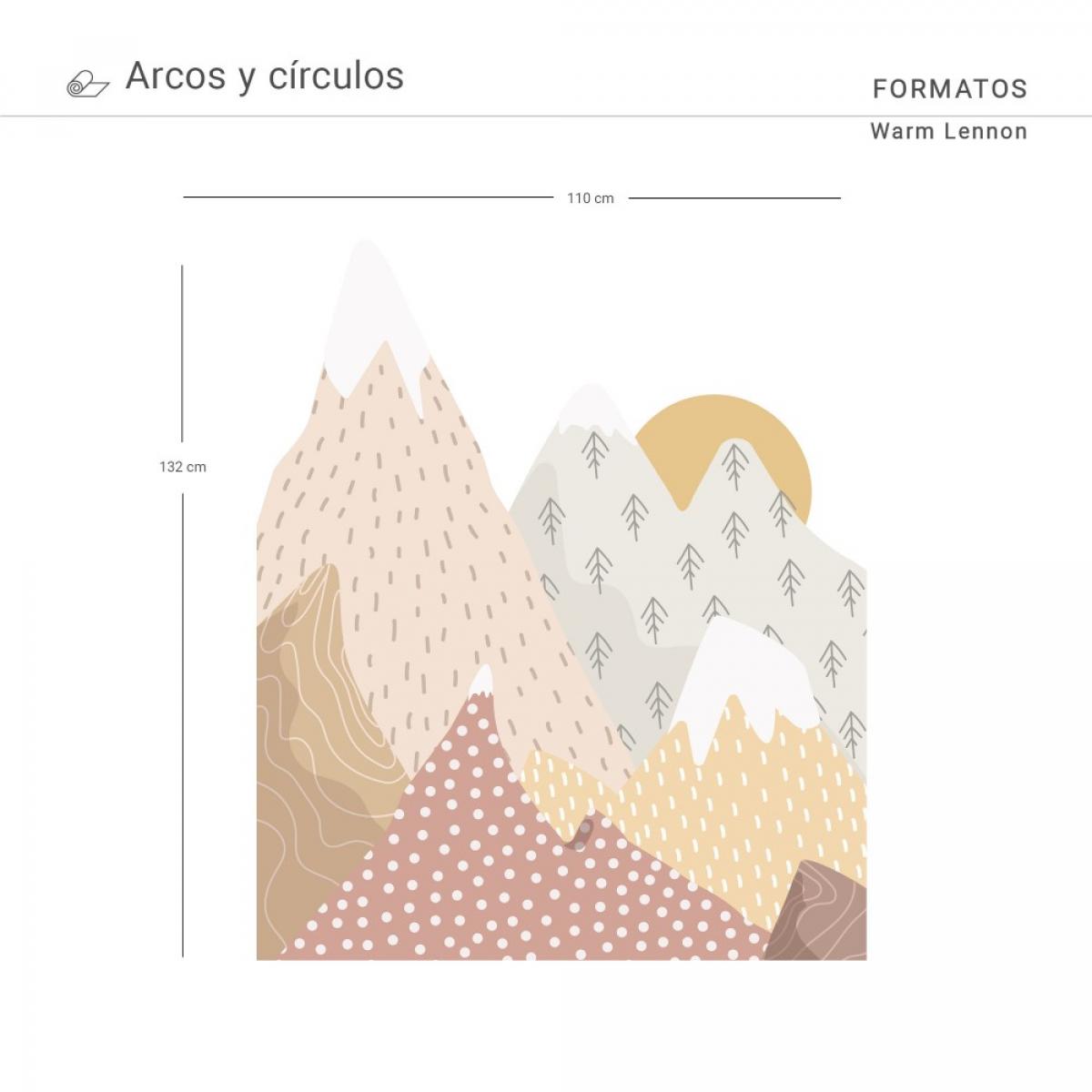 Arco pintado vinílico autoadhesivo WARM