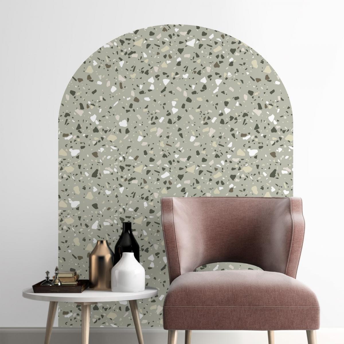 Arco pintado vinílico autoadhesivo TERRAZO