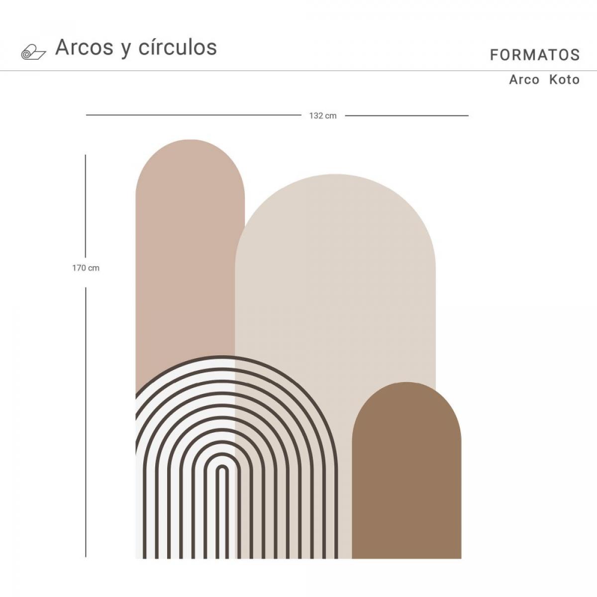 Arco pintado vinílico autoadhesivo KOTO