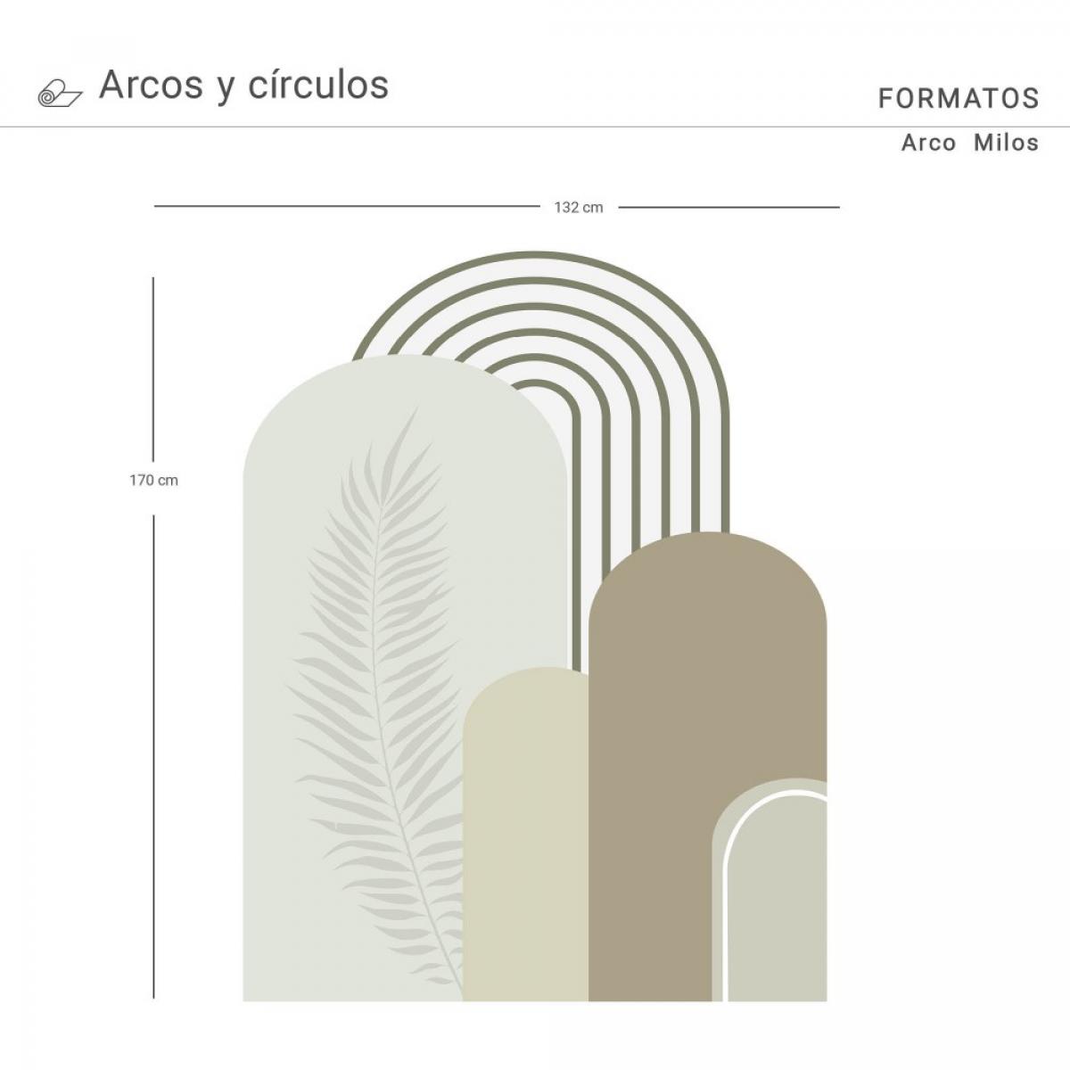 Arco pintado vinílico autoadhesivo MILOS