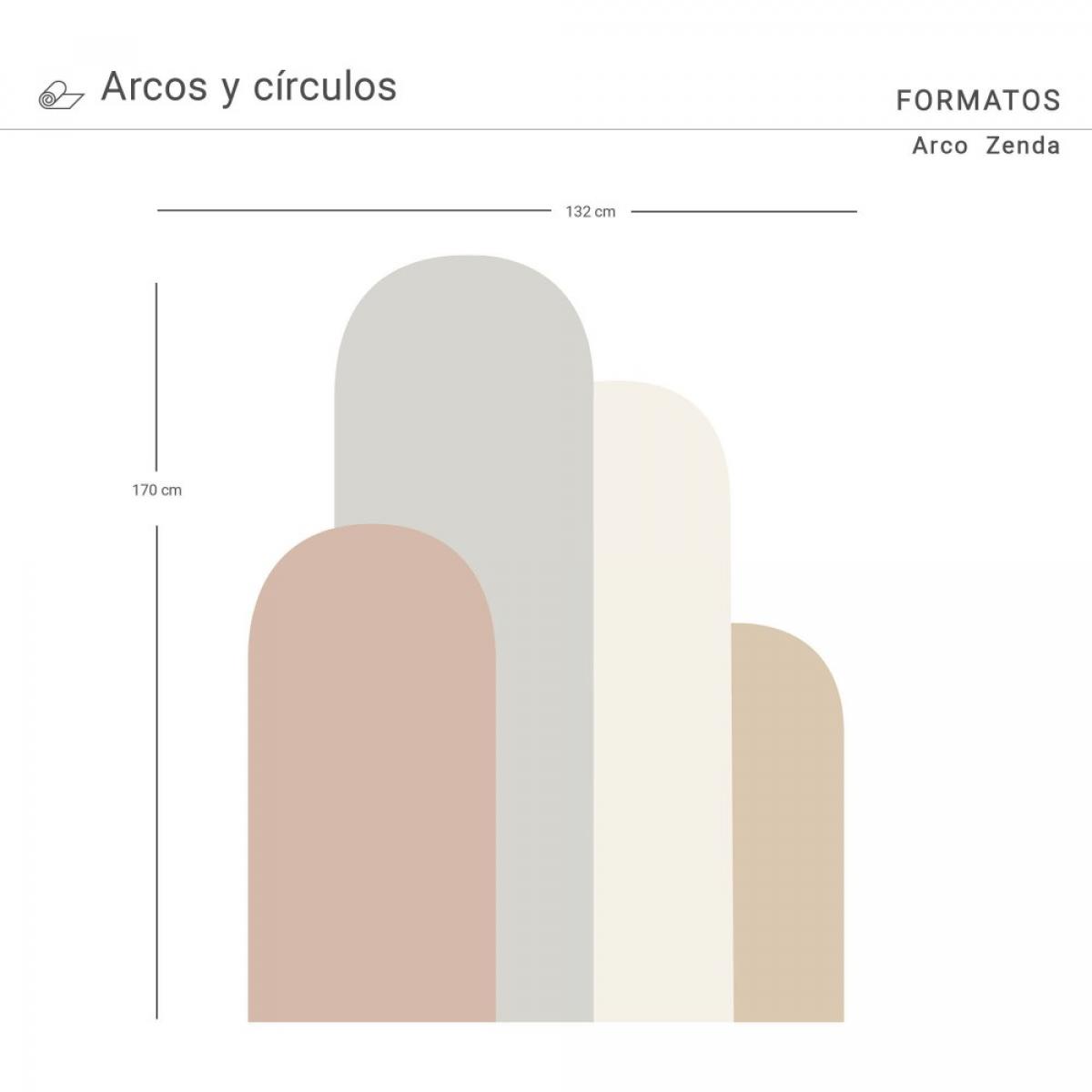 Arco pintado vinílico autoadhesivo ZENDA