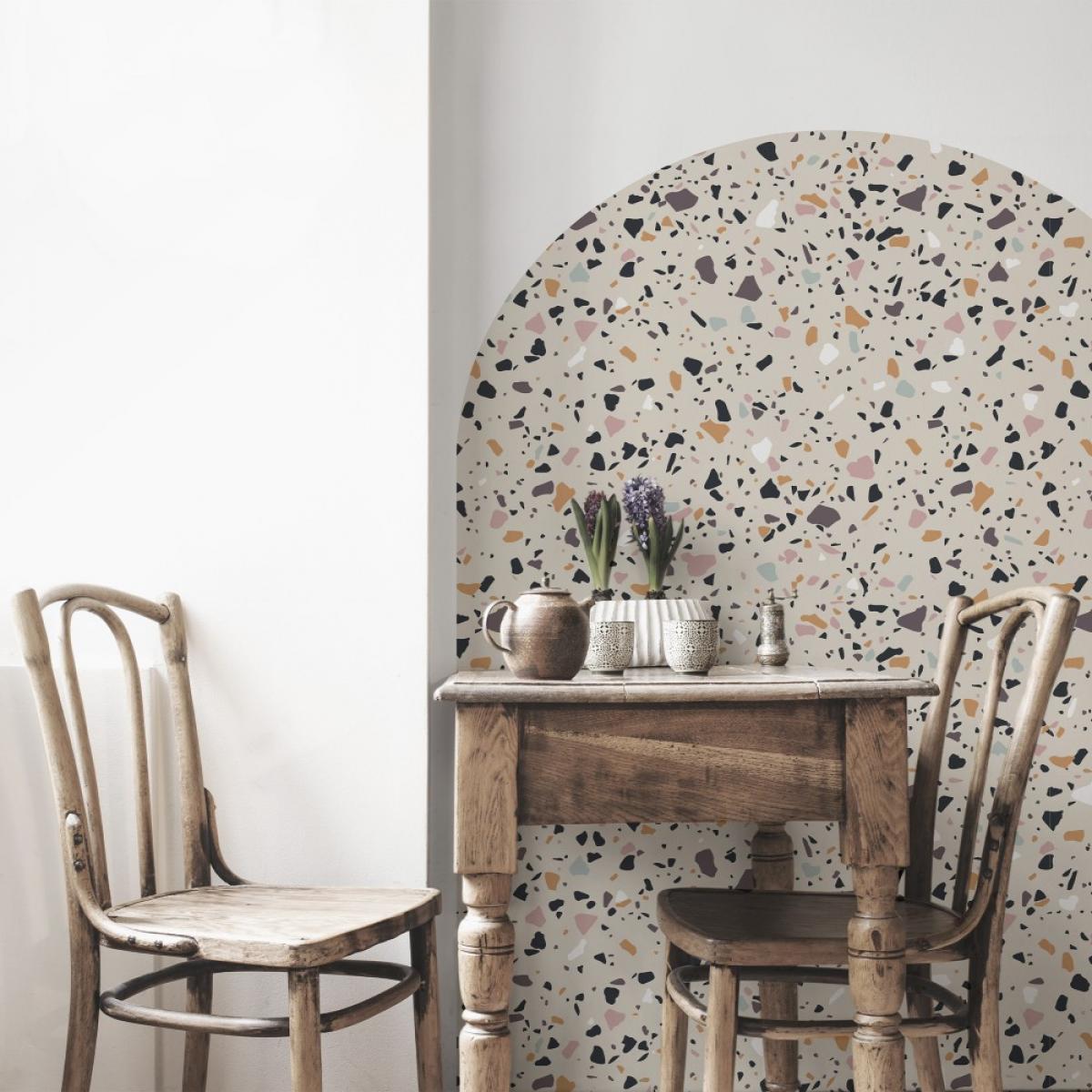 Arco pintado vinílico autoadhesivo TERRAZO