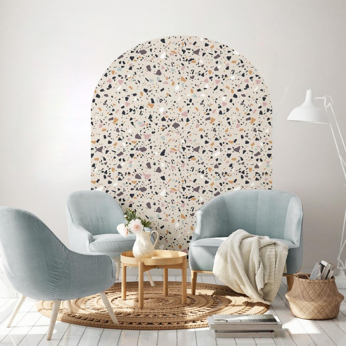 Arco pintado vinílico autoadhesivo TERRAZO