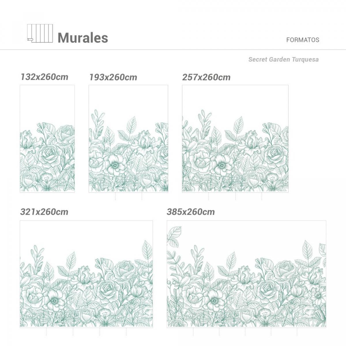 Mural autoadhesivo texart SECRET GARDEN
