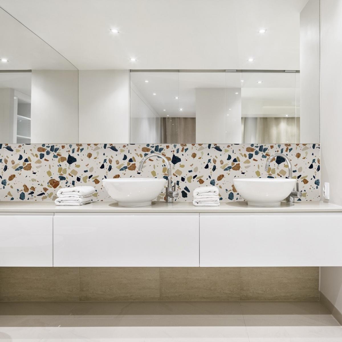 Vinilo autoadhesivo Premium mate  TERRAZO HONEY MARFIL