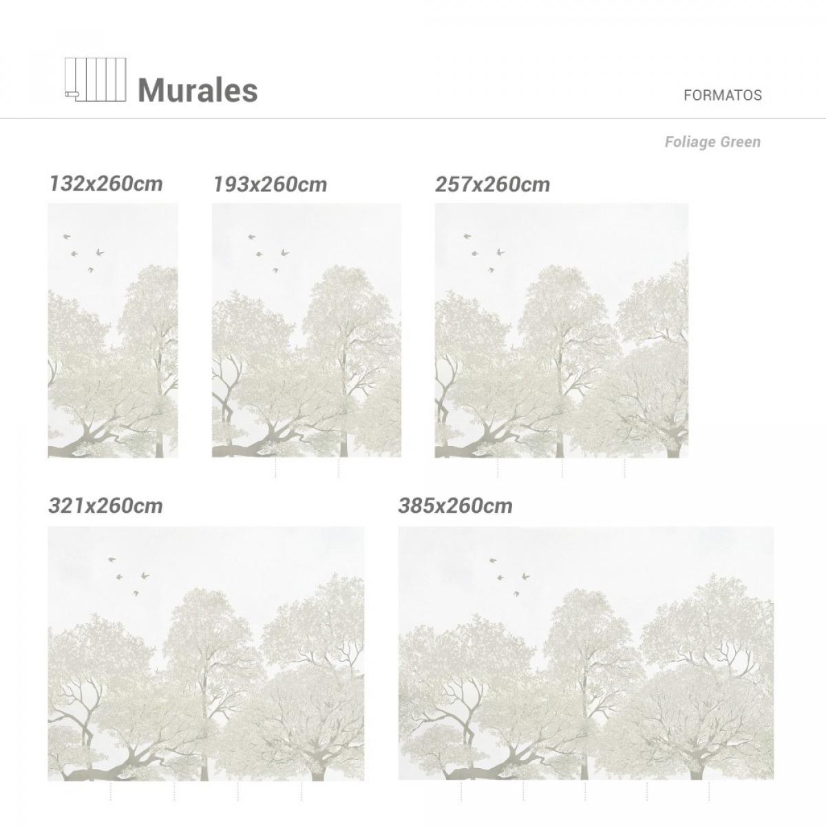 Mural autoadhesivo canvas FOLIAGE