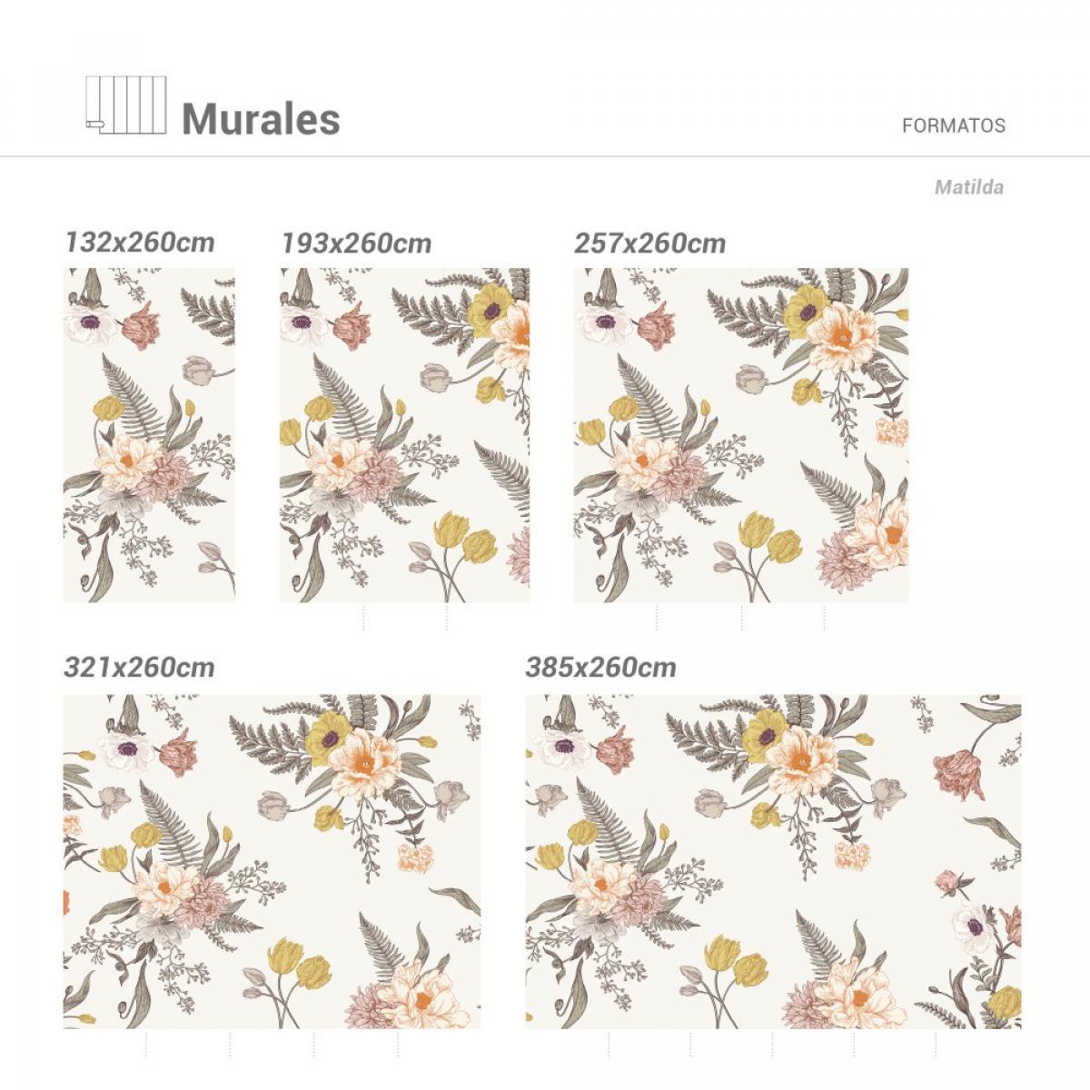 Mural autoadhesivo canvas MATILDA