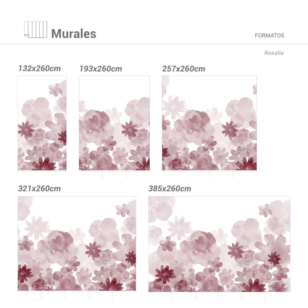 Mural autoadhesivo canvas ROSALIA