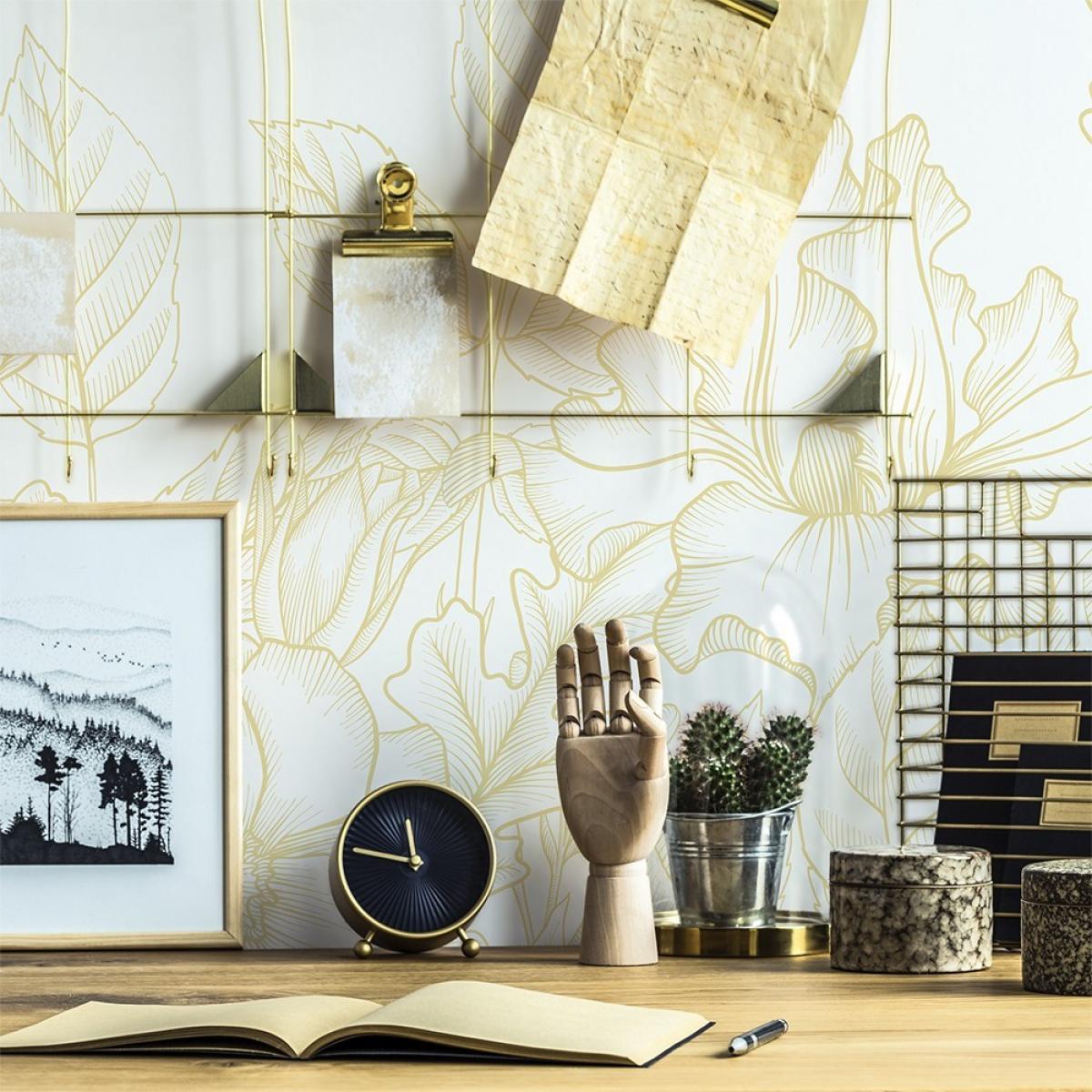 Mural autoadhesivo canvas SECRET GARDEN