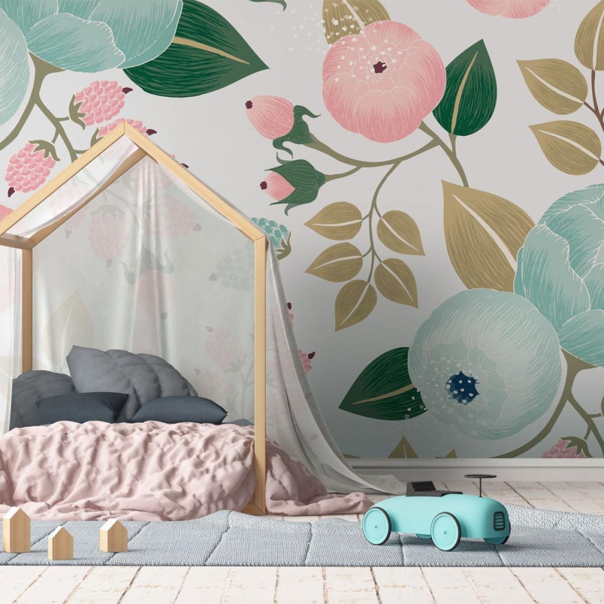 Mural autoadhesivo canvas STRAWBERRY