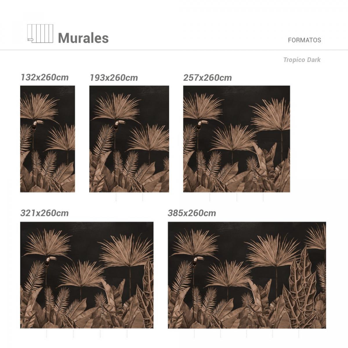 Mural autoadhesivo canvas TROPICO