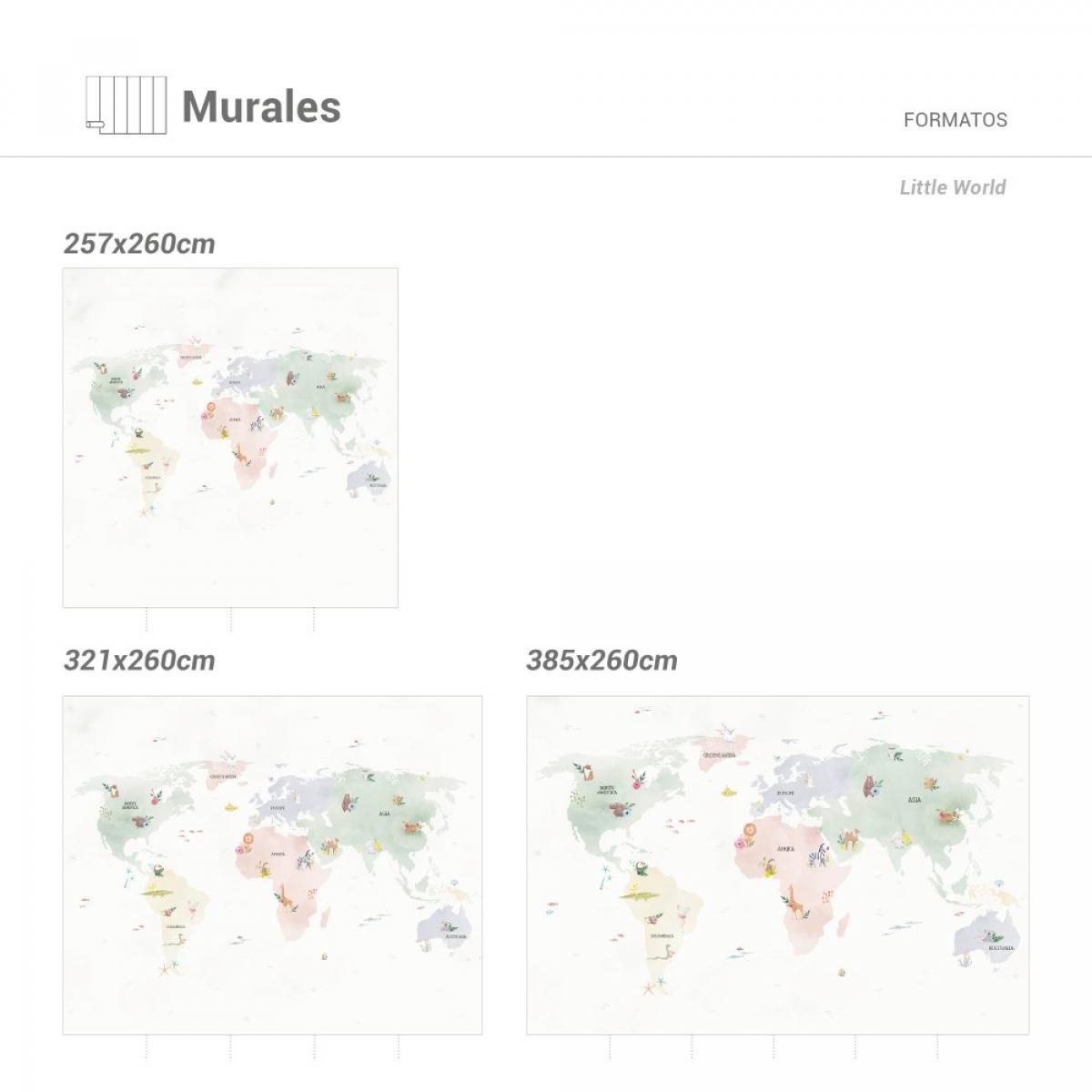 Mural autoadhesivo canvas LITTLE