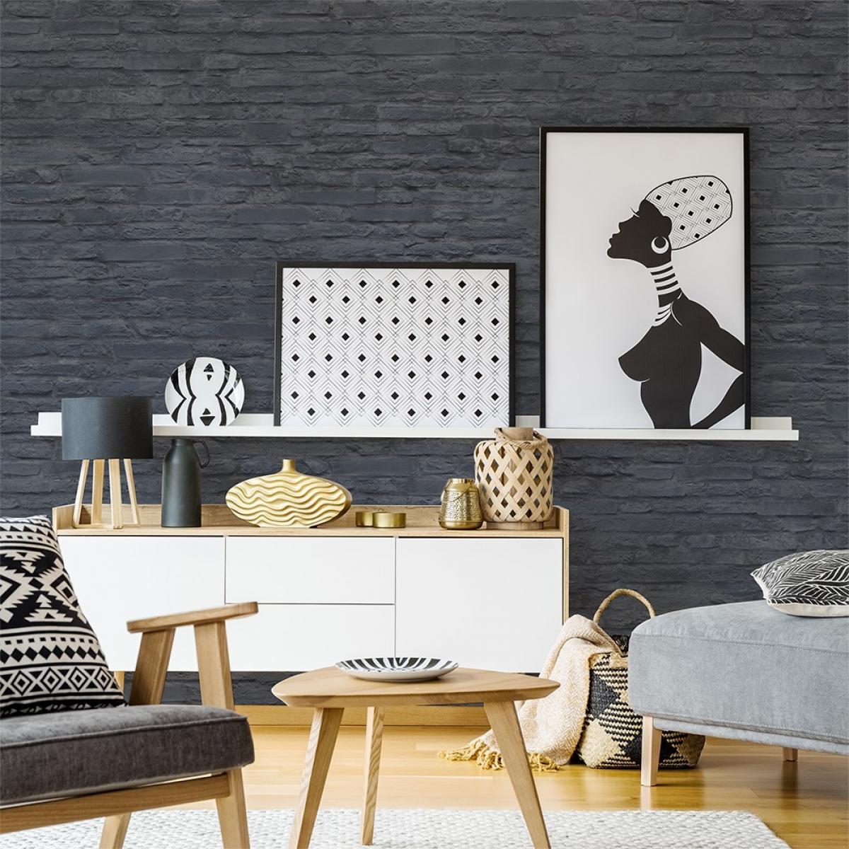 Mural autoadhesivo canvas BLUE