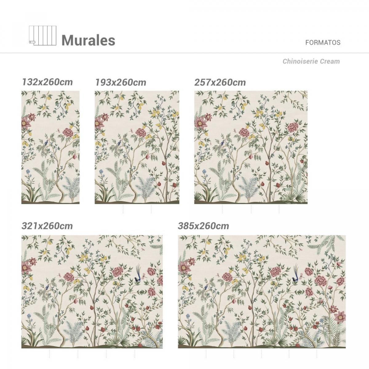 Mural autoadhesivo canvas CHINOISERIE