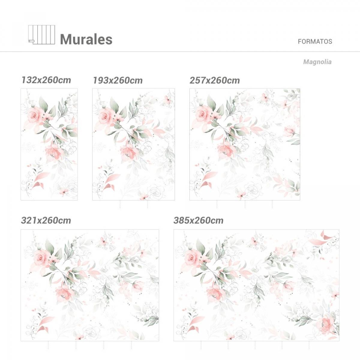 Mural autoadhesivo canvas MAGNOLIA