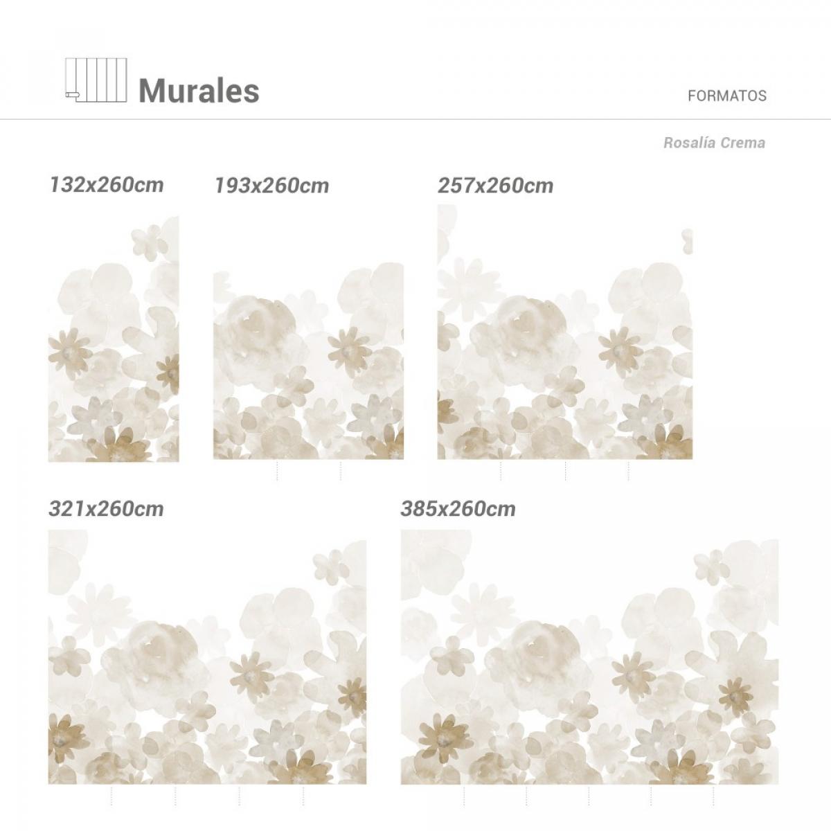 Mural autoadhesivo canvas ROSALIA