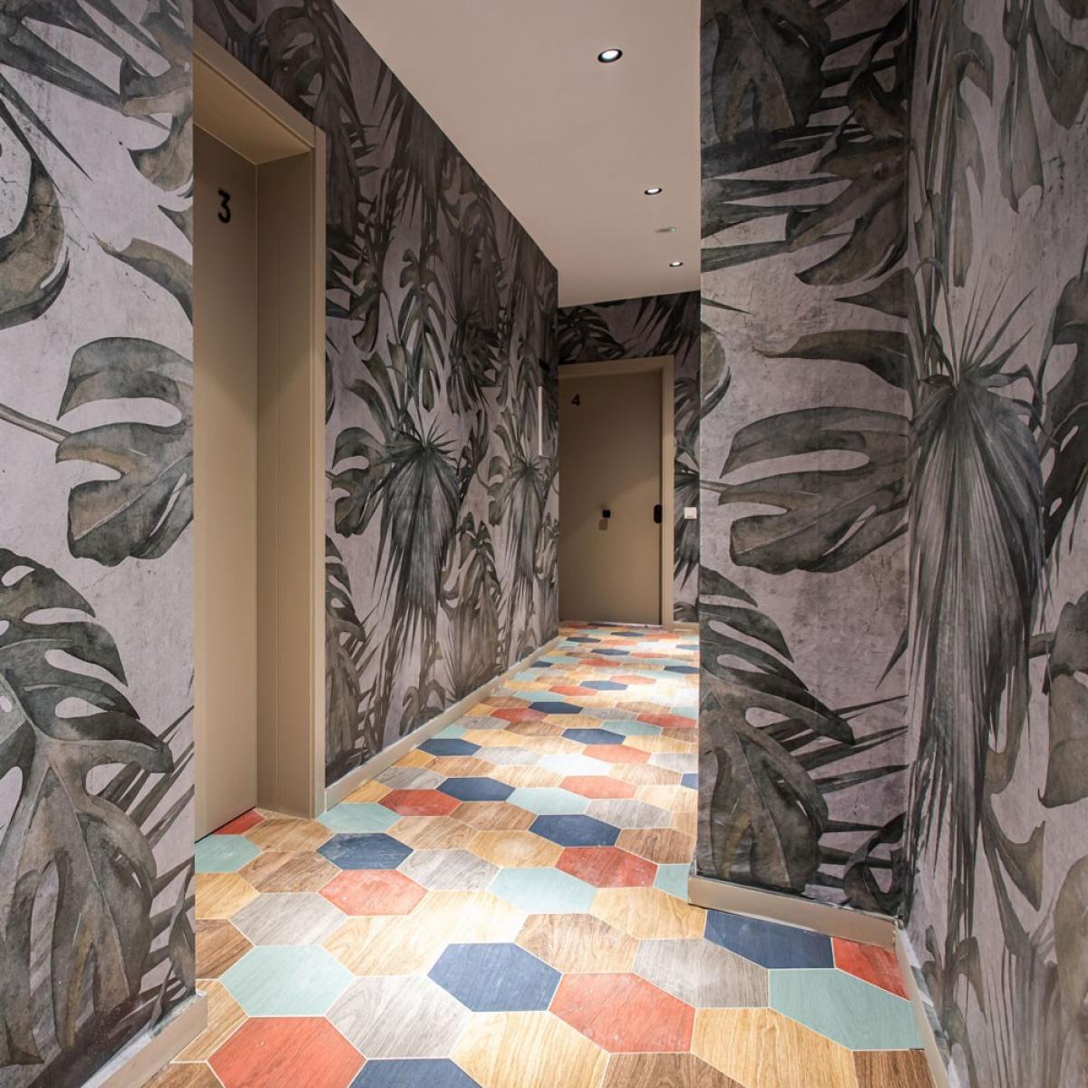 Mural autoadhesivo canvas DAYAK