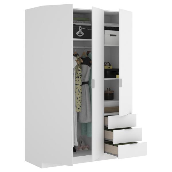 Armario 3 puertas 3 cajones NESS 103